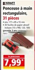 Ponceuse à main rectangulaire, 31 pièces - Kraft Werkzeuge dans le catalogue Norma