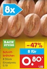 Schnitt-brötchen bei Netto Marken-Discount im Prospekt "" für 0,80 €