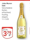 Sekt im Angebot bei GLOBUS in Gießen Sekt Angebote von Jules Mumm bei GLOBUS Gießen für 3,79 €