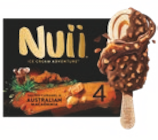 4 BÂTONNETS GLACÉS CARAMEL SALÉ & MACADAMIA D’AUSTRALIE - Nuii en promo chez Supeco 4 BÂTONNETS GLACÉS CARAMEL SALÉ & MACADAMIA D’AUSTRALIE - Nuii dans le catalogue Supeco