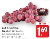 Trauben rot kernlos bei EDEKA im Bietigheim Prospekt für 1,69 €