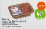 Aktuelles Bio-Lammbratwurst mit Rindfeisch Angebot bei tegut in Erfurt ab 4,99 €