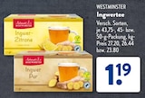 Ingwer-Zitrone im Angebot bei ALDI SÜD in Schorndorf Ingwer-Zitrone Angebote von WESTMINSTER bei ALDI SÜD Schorndorf für 1,19 €