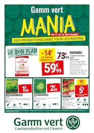 Catalogue Gamm vert "Mania" à Tours et alentours, 8 pages, 11/09/2024 - 22/09/2024