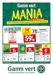 Catalogue Jardineries & Animaleries Gamm vert en cours à Malansac et alentours, "Mania", 8 pages, 11/09/2024 - 22/09/2024