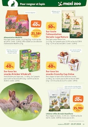 Offre Alimentation Lapin Nain dans le catalogue Maxi Zoo du moment à la page 12