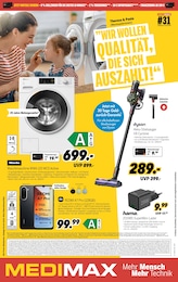 MEDIMAX Prospekt "WIR WOLLEN QUALITÄT, DIE SICH AUSZAHLT!", 8 Seiten, 24.07.2026 - 24.07.2026 Aktueller MEDIMAX Prospekt, "WIR WOLLEN QUALITÄT, DIE SICH AUSZAHLT!", mit Angeboten der Woche, gültig von 24.07.2026 bis 24.07.2026