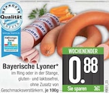 Bayerische Lyoner im EDEKA Prospekt Bayerische Lyoner von im aktuellen EDEKA Prospekt für 0,88 €