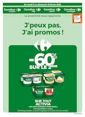 Promos Danone dans le catalogue "J’peux pas, J’ai promos !" de Carrefour Proximité à la page 1