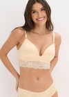 Aktuelles Schalen-BH ohne Bügel mit dezenter Spitze in perlbeige Angebot bei bonprix. in Bochum ab 16,99 €