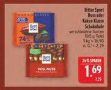 Aktuelle Ritter Sport Angebote bei Marktkauf in Fürth Aktuelles Nuss Klasse Schokolade Angebot bei Marktkauf in Fürth ab 1,69 €