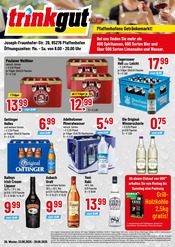 Trinkgut GetrĂ€nkemarkt Prospekt der aktuellen Woche mit 4 Seiten, gĂŒltig von 23.06.2025 bis 28.06.2025, in Schweitenkirchen und Umgebung Aktueller Trinkgut GetrĂ€nkemarkt Prospekt in Schweitenkirchen und Umgebung, "Pfaffenhofens GetrĂ€nkemarkt!" mit 4 Seiten, 23.06.2025 - 28.06.2025