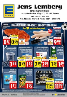 EDEKA Prospekt der Woche "Aktuelle Angebote" Seite 1, 13.07.2026 bis 18.07.2026 für Essen Aktueller EDEKA Prospekt "Aktuelle Angebote" Seite 1 von 24 Seiten für Essen