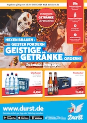 Aktueller Durst.de Getränkemarkt Prospekt in Kröpelin und Umgebung, "Du bestellst. Durst liefert." mit 2 Seiten, 26.10.2024 - 08.11.2024