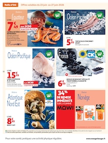 Promotion Crevettes surgelées dans le prospectus Auchan Hypermarché, valable du 23/06/2026 au 05/07/2026 Promo Crevettes surgelées dans le catalogue Auchan Hypermarché du moment à la page 32