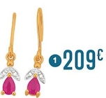 Promo boucles rubis et diamants 0,01 ct à 209,00 € dans le catalogue E.Leclerc à Saint-Étienne-du-Rouvray