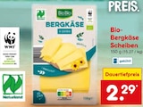 Bio-Bergkäse Scheiben von BioBio im aktuellen Netto Marken-Discount Prospekt für 2,29 €