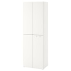Kleiderschrank weiß weiß/mit 2 Kleiderstangen im Angebot bei IKEA in Stuttgart Kleiderschrank weiß weiß/mit 2 Kleiderstangen Angebote von SMÅSTAD / PLATSA bei IKEA Stuttgart für 157,00 €
