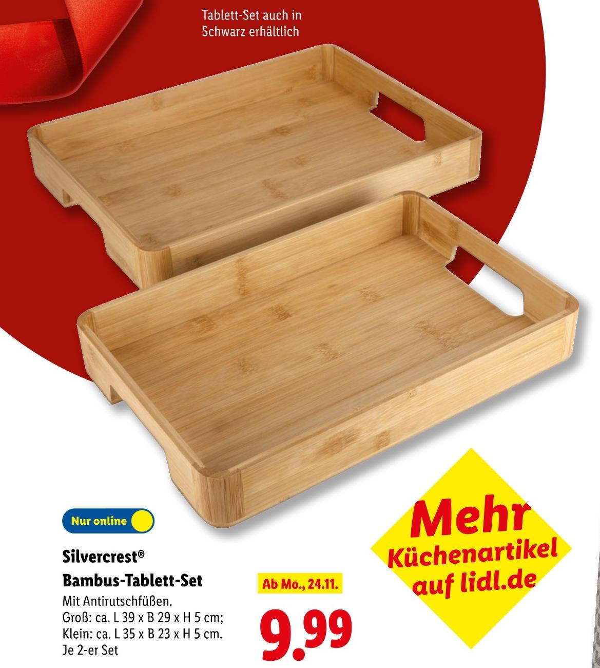Bambus-Tablett-Set