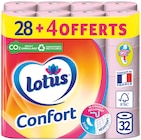 Papier hygiénique confort rose - Lotus dans le catalogue Carrefour