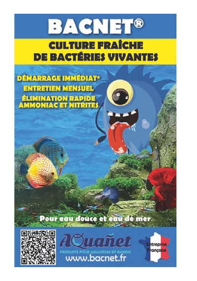 20% DE REMISE Sur toutes les bactéries AQUANET Bacnet