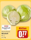 Weisskohl bei REWE im Wiehl Prospekt für 0,77 €