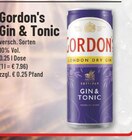 Gin & Tonic Angebote von Gordon's bei Trinkgut Dormagen für 1,99 €