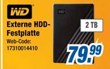 Externe HDD-Festplatte von WD für 79,99 € bei expert im Angebot Externe HDD-Festplatte von WD im aktuellen expert Prospekt