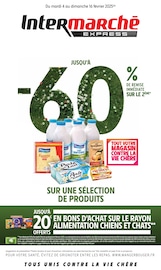 Prospectus Intermarché à Rennes, "JUSQU'À -60% DE REMISE IMMÉDIATE SUR LE 2ÈME", 16 pages de promos valables du 04/02/2025 au 16/02/2025