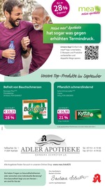 mea - meine apotheke Apotheken Prospekt der aktuellen Woche mit 4 Seiten, gültig von 01.09.2025 bis 30.09.2025, in Fellbach und Umgebung Aktueller mea - meine apotheke Apotheken Prospekt in Fellbach und Umgebung, "Unsere September-Angebote" mit 4 Seiten, 01.09.2025 - 30.09.2025