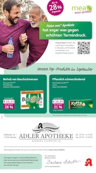 Aktueller mea - meine apotheke Prospekt "Unsere September-Angebote" Seite 1 von 4 Seiten