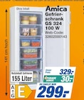 Gefrierschrank GS 324 100 W Angebote von Amica bei expert Hannover für 299,00 €