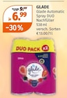 Automatic Spray DUO Nachfüller im Müller Prospekt Automatic Spray DUO Nachfüller von Glade im aktuellen Müller Prospekt für 6,99 €