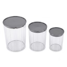 Lot de 3 bocaux en plastique en promo chez B&M Lot de 3 bocaux en plastique dans le catalogue B&M