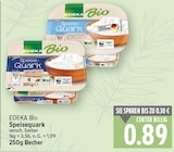Speisequark im E center Prospekt Speisequark von EDEKA Bio im aktuellen E center Prospekt für 0,89 €