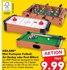 Mini-Tischspiel: Fußball, Air-Hockey oder Pool-Billard Angebote von KIDLAND bei Kaufland Seevetal für 9,99 €