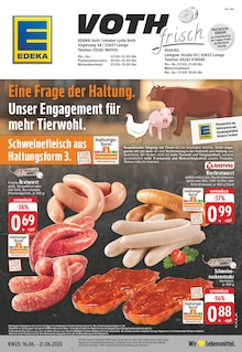 EDEKA Prospekt der Woche "Aktuelle Angebote" Seite 1, 16.06.2025 bis 21.06.2025 für Lemgo Aktueller EDEKA Prospekt "Aktuelle Angebote" Seite 1 von 24 Seiten für Lemgo