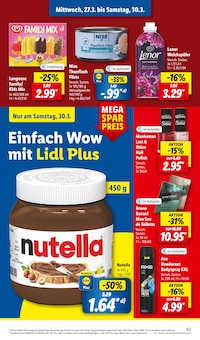 Nutella im Lidl Prospekt "LIDL LOHNT SICH" mit 63 Seiten (Hannover)
