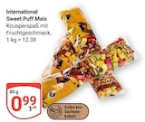 Sweet Puff Mais im Angebot bei GLOBUS in Rostock Sweet Puff Mais Angebote von International bei GLOBUS Rostock für 0,99 €