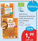 Aktuelle Bratwurst Angebote bei budni in Berlin Aktuelles Vegane Knackies Angebot bei budni in Berlin ab 1,99 €