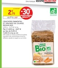 Intermarché Super Vierzon - Promo Crackers Emmental et Graines de Courge bio Promo Crackers Emmental et Graines de Courge bio à 1,92 € dans le catalogue Intermarché Super à Vierzon