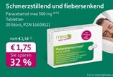 mea - meine apotheke - Paracetamol mea Angebot im Prospekt Paracetamol mea bei mea - meine apotheke im Prospekt "" für 1,75 €