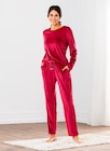 Pyjama ou tenue d'intérieur en velours femme - ElleNor en promo chez Norma Haguenau à 12,99 €
