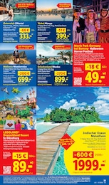 Discounter Reisen im Lidl Prospekt Discounter Reisen im Lidl Prospekt "LIDL LOHNT SICH" auf Seite 61