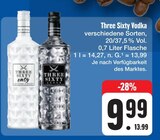 Aktuelles Three Sixty Vodka Angebot bei E center in Erlangen ab 9,99 €