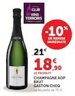 Champagne AOP Brut - GASTON CHEQ en promo chez Super U Orléans à 18,90 €