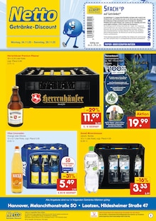 Netto Marken-Discount Prospekt "DER ORT, AN DEM DU IMMER AUSGEZEICHNETE PREISE FINDEST." mit  Seiten (Hannover)