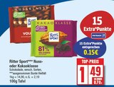 Nuss- oder Kakaoklasse von Ritter Sport im aktuellen EDEKA Prospekt