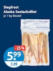 Alaska Seelachsfilet im V-Markt Prospekt Alaska Seelachsfilet von Siegfrost im aktuellen V-Markt Prospekt für 5,99 €