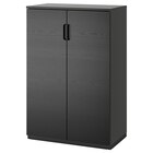 Schrank mit Türen schwarz gebeiztes Eschenfurnier Angebote von GALANT bei IKEA Zwickau für 349,00 €